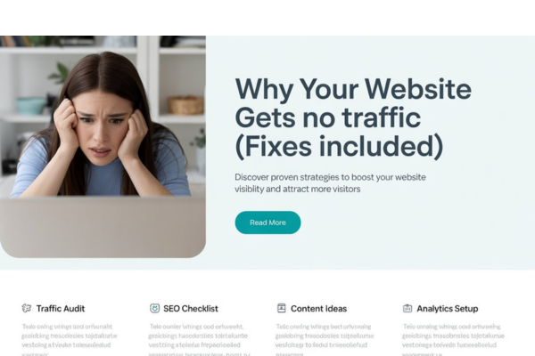 Why Your Website Gets No Traffic (Fixes Included)
