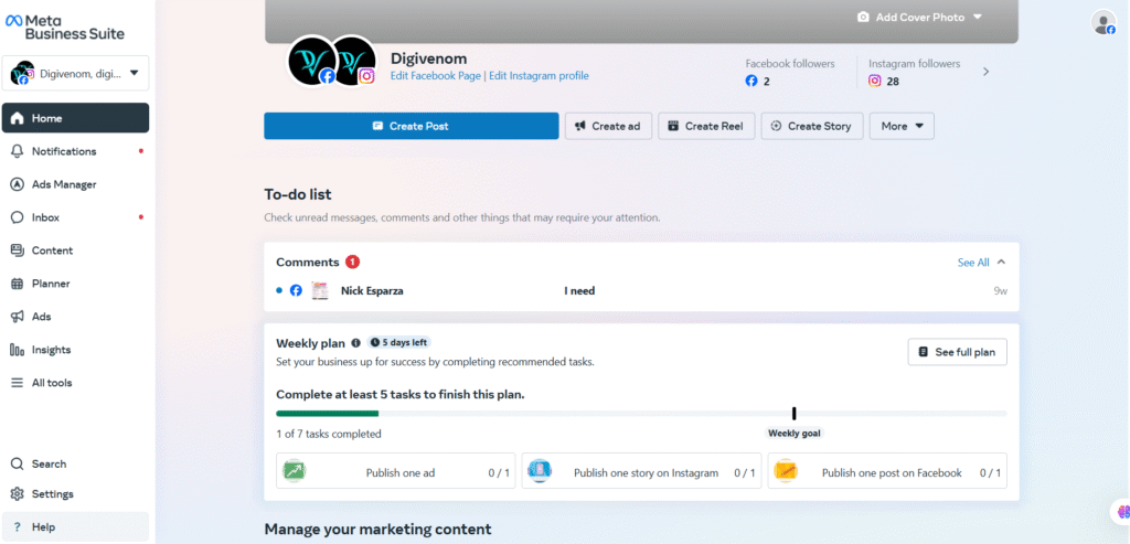 Meta Business Suite / Business Manager
