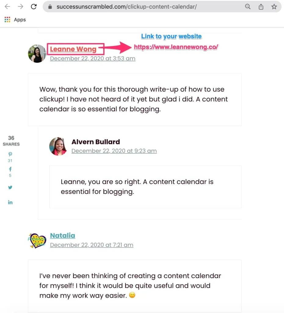 Blog commenting 