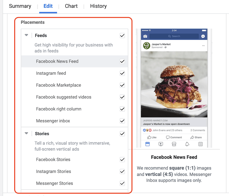 how Facebook Ads appear