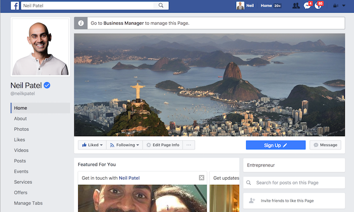 Facebook Page